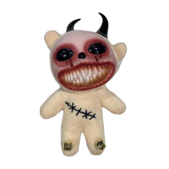 Gothic Halloween Keychain Handcrafted Punk Rock Keychain with Weird Horror Doll Design Backpack Accessories