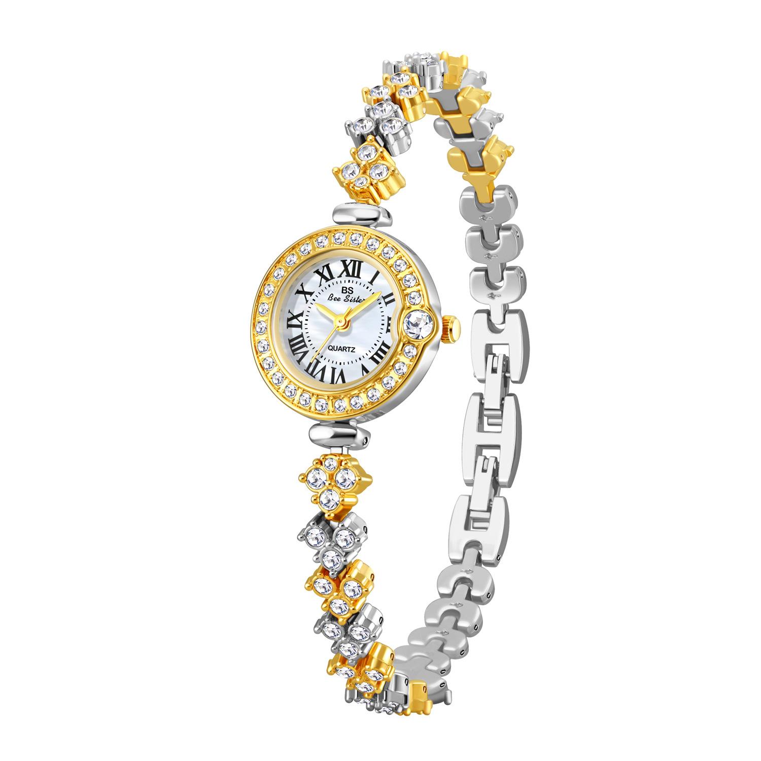 

W0023 Модный браслет Женские часы Легкая роскошь Инкрустированные бриллиантами Кварцевые часы Легкие роскошные часы Подарочные часы для женщины