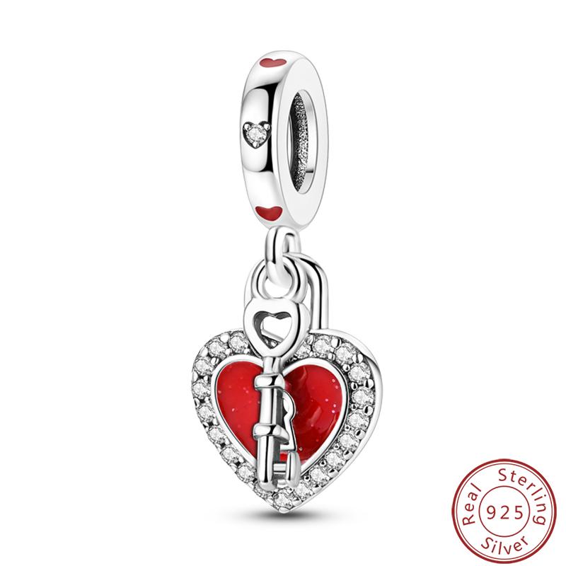 Red Copper Pomegranate Lipstick Apple Ladybug Playing Cards Charms Beads 3Mm Diy Fine Jewelry