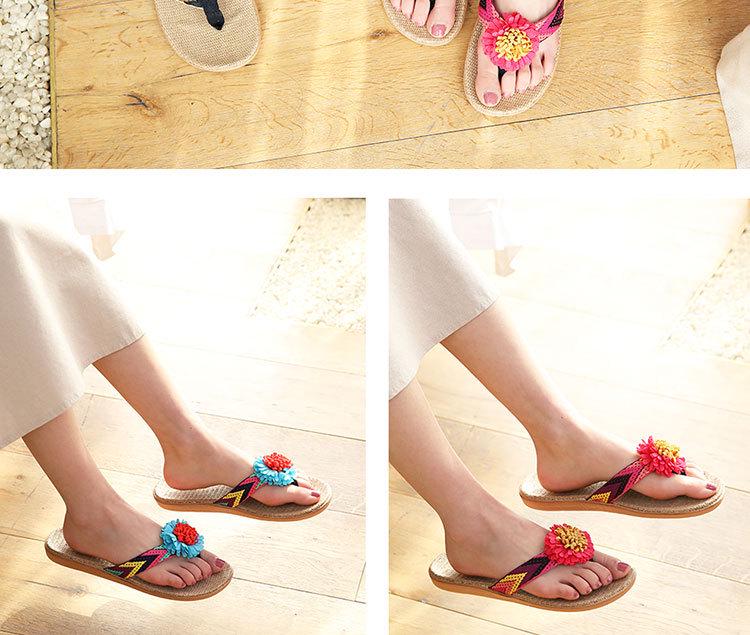 Protiskluzové lněné žabky: Stylové domácí pantofle pro páry