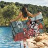 Cartoon S-SMELL N-Nagabe Towel Quick Drying Beach Towels Are Suitable For Swimming Pools Camping Yoga And The Gym