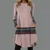 JPNTKY Moda Autunno Inverno Manica Lunga Girocollo Abiti Casual