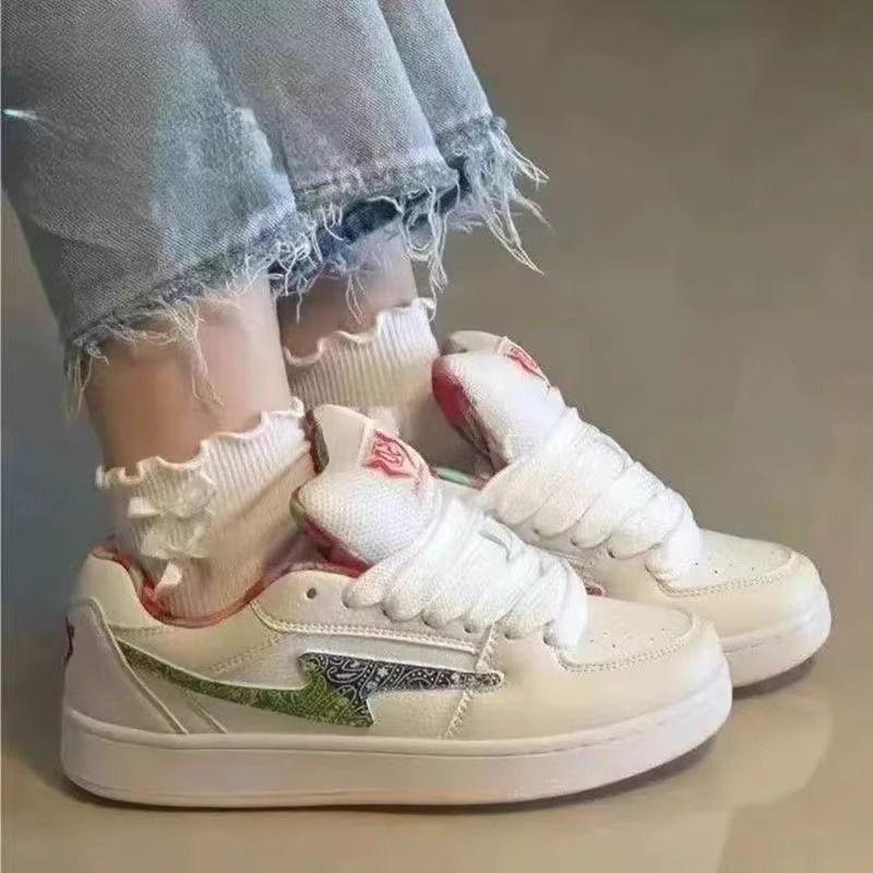 Original cashew color retro board shoes women's high value design casual shoes niche versatile bread shoes