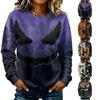 Women's Fashion Casual Long-sleeved Halloween Printed Round Neck Sweater Top