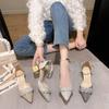Fashion Thick Heel Women's Sandals Outdoor 2025 Trend The Best Low Price Shoe On Sale Chic and Elegant Summer Offers Luxury Ladies Shoes
