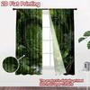 2D Flat Printing 2pcs Curtain Window Curtains Forest Heart Path Digital Printed Polyester Drapes Festive Curtains Perfect for