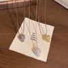 Korean ins silver pine cone long pull necklace retro light luxury niche sweater chain
