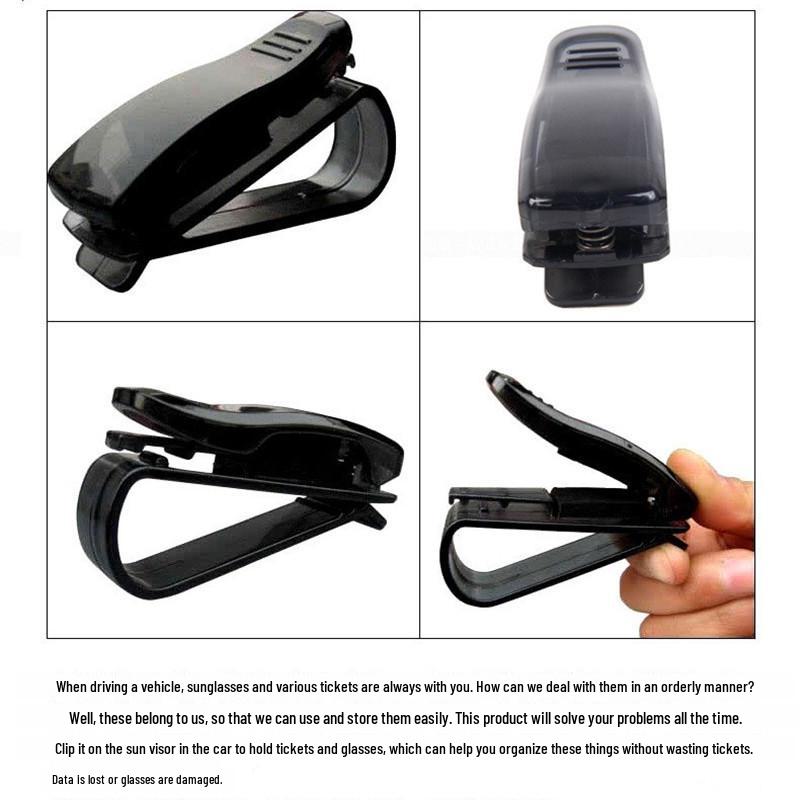 Car Glasses Clip - Securely hold your glasses or cards in the car with this convenient clip. Great for sunglasses, eyeglasses, and more.