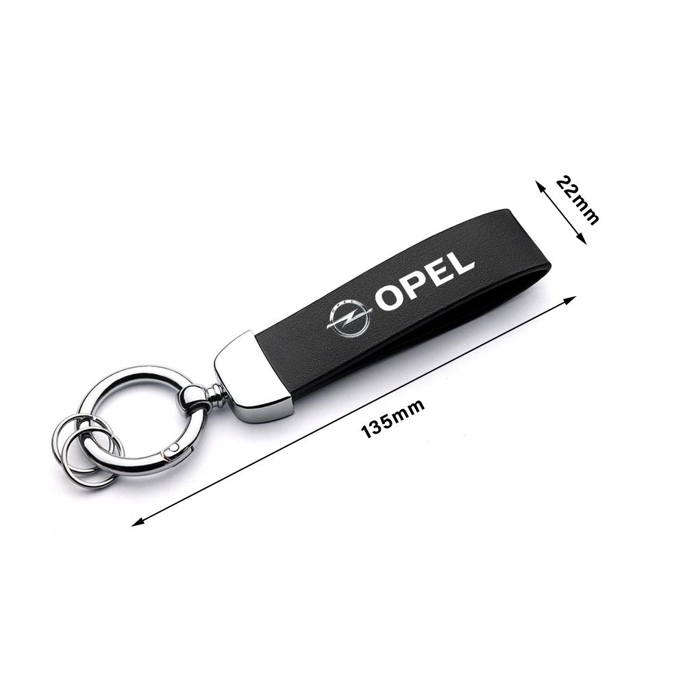 dajfhk1 1/2Pcs Car Styling Metal Leather Keychain Key Pendant Keyrings Gifts For Opel Mokka Corsa Meriva Zafira Astra J Car Wheel Hubcap