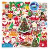 52 Christmas Personalized Festival Cartoon Children's Guka Notebook Decoration Water Cup Suitcase Graffiti Stickers