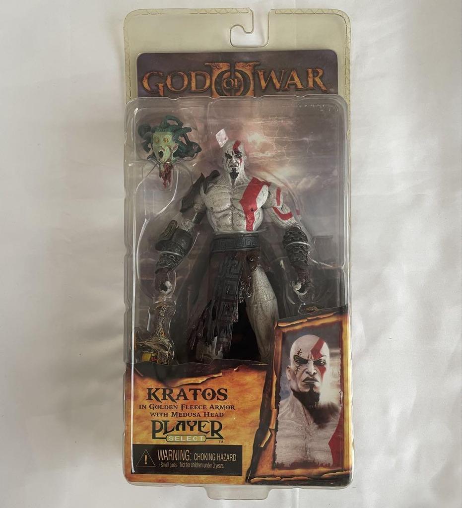 [USED] God of War Kratos Figure with Medusa Head