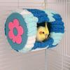 Cylinder Design Warm Parrot Nest Flannel Bird Cage House Hanging Hammock  Bird Cage