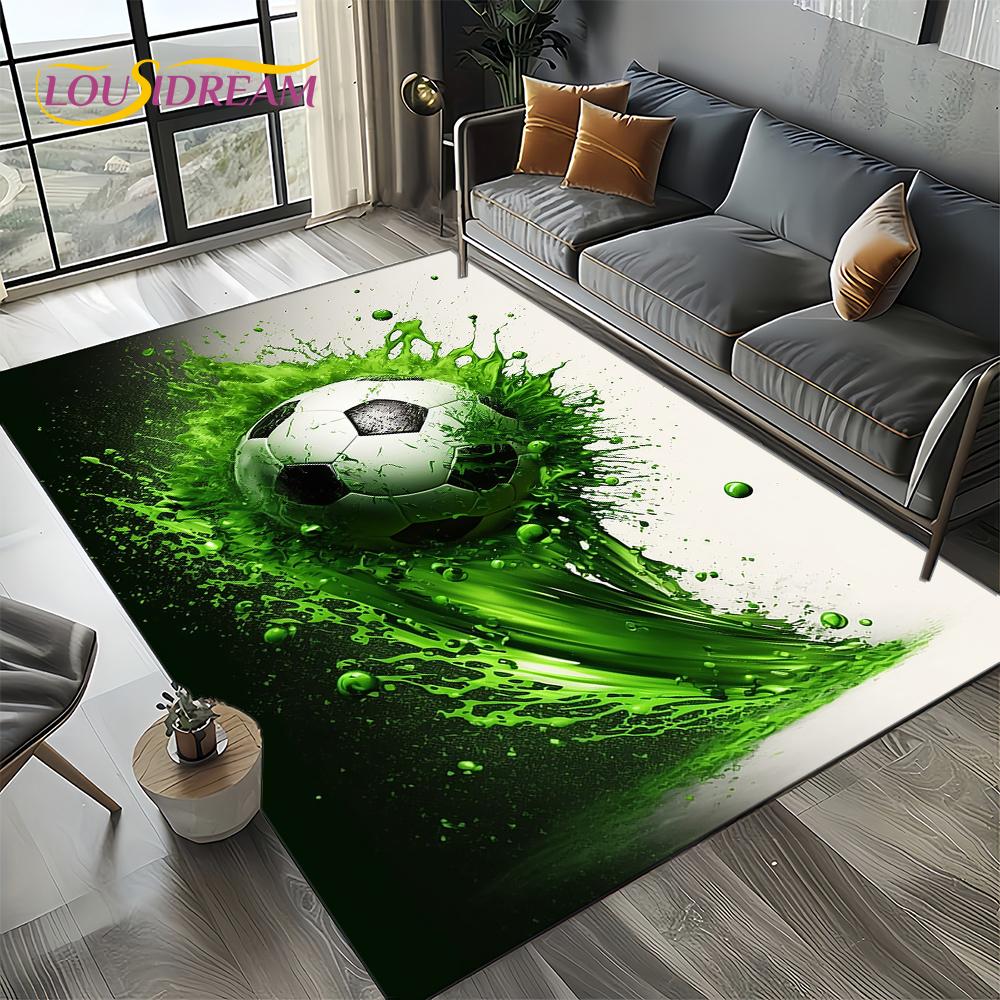 27 Style Football Field Soccer Sport Carpet Rug for Living Room Bedroom Home Sofa Decoration,Kids Area Rug Non-slip Floor Mat