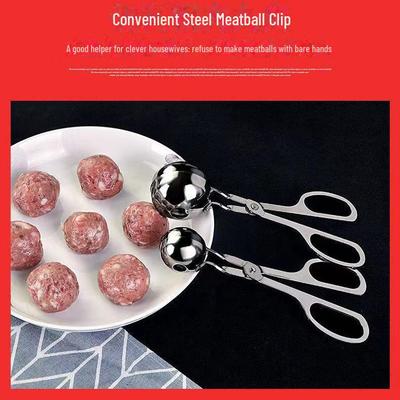 Edelstahl Fleischbällchen Maker Löffel Form für Küche Fleischbällchen Ball Clip