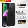 Case for IPhone 14 Plus, 14 Plus Wireless Charging Compatible, Frosted Anti-Drop Lens Protection, Full Coverage Soft Edge Case, Midnight Black