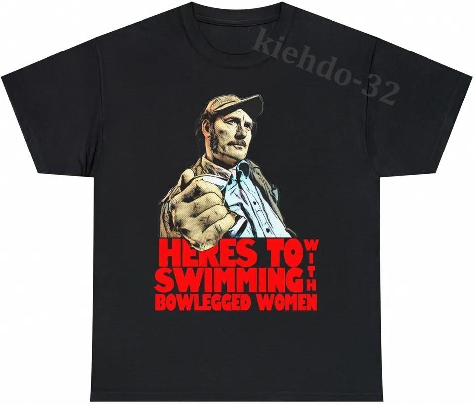 Quint Jaws 1975 Movie Robert Shaw Funny Vintage T-Shirt S-5XL Unisex T-shirt Unisex T-Shirt XL