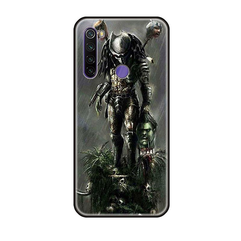 Back Shell Depredador Alien Phone Cases Cover For Xiaomi Redmi Note 6 7 8 9S 9Promax 6A 7A 8A 9A Pro 8T Soft Black TPU