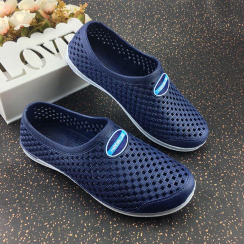 Summer New Pvc Male and Female Couples Bird's Nest Baotou Cave Breathable Home Leisure Beach Shoes Sandals Sandals