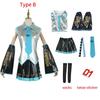V Miku Cosplay Costume Green Ponytail Wig Virtual Singer Cosplay Shoes Boots Official Uniform For Girl Party Comic Con Outfits