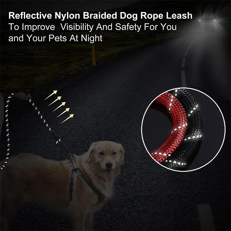 Lightweight Premium Rope Will Not Hurt Your Arm from Your Canine Buddy Pulling Too Hard.