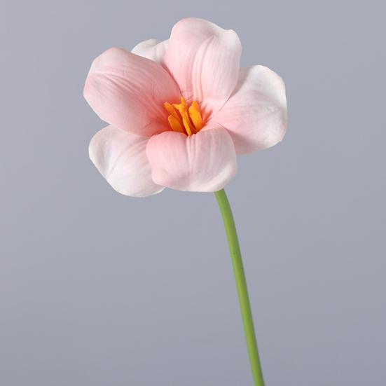Simulated Tulips Bouquet Realistic Touch PU Petals Fading Vitality Bendable Stems Maintenance-Free Fake Tulips Home Decor