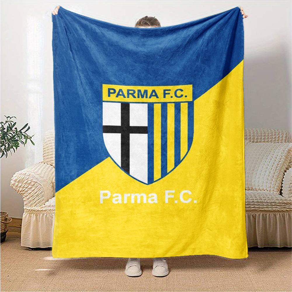 Parma F.C Druck Flanelldecke Hohe Qualität Warm Gemütlich Decke für Alle Jahreszeiten Perfekt für Geschenke Heimdekoration