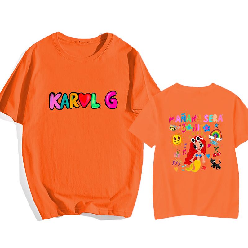 Women's Cartoon Manana Sera Bonito T-shirt Karol G T-shirt Music Tomorrow Will Be Nice Y2K T-shirt Women's Tops