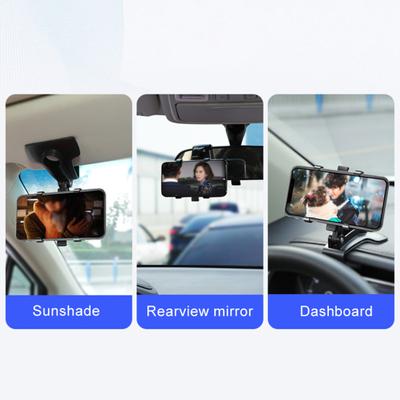 360-Grad-Drehung, Auto-Armaturenbrett, Rückspiegel, Sonnenschutz, Handy-Halterung