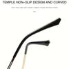 1pcs Latest high-end hollow frame simple men and women's same fashionable design color change anti-blue light glasses