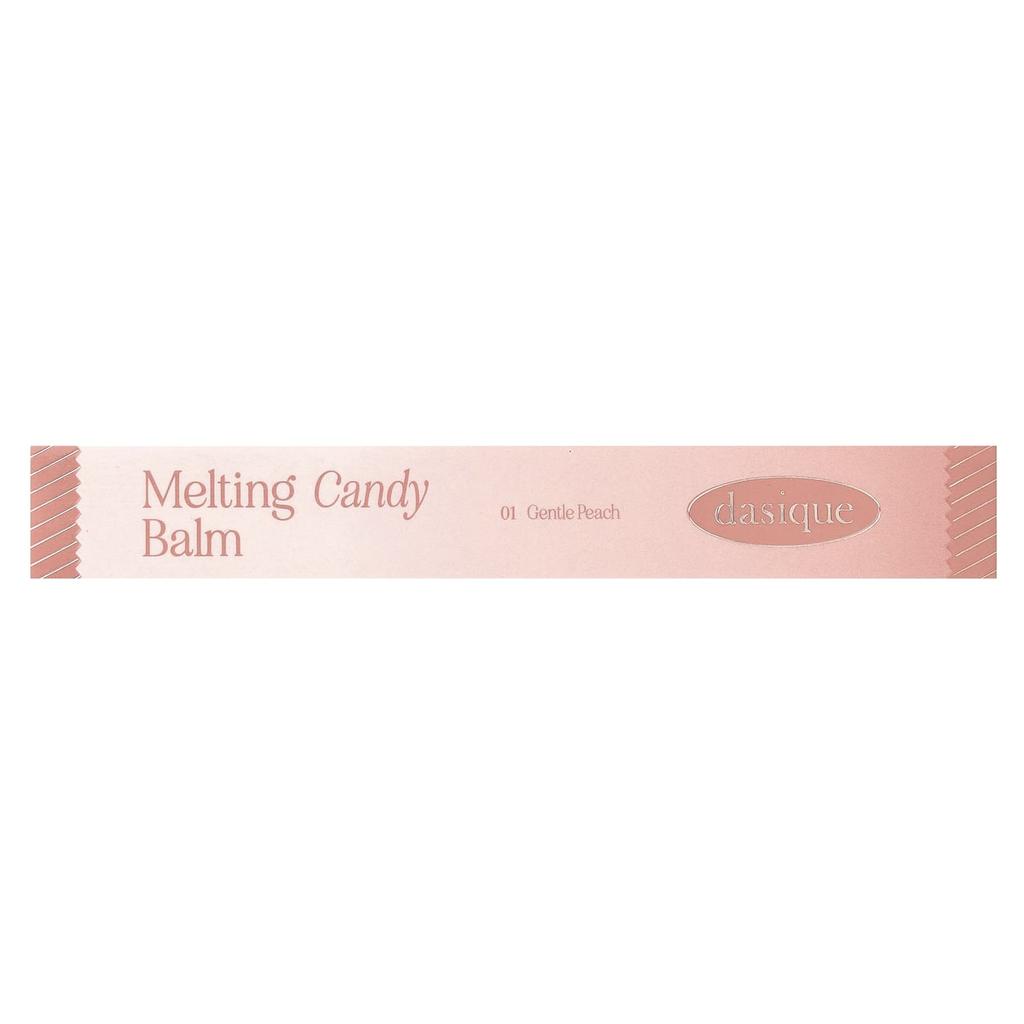 DASIQUE Melting Candy Balm, 01 Gentle Peach, 1.5g (0.05oz)