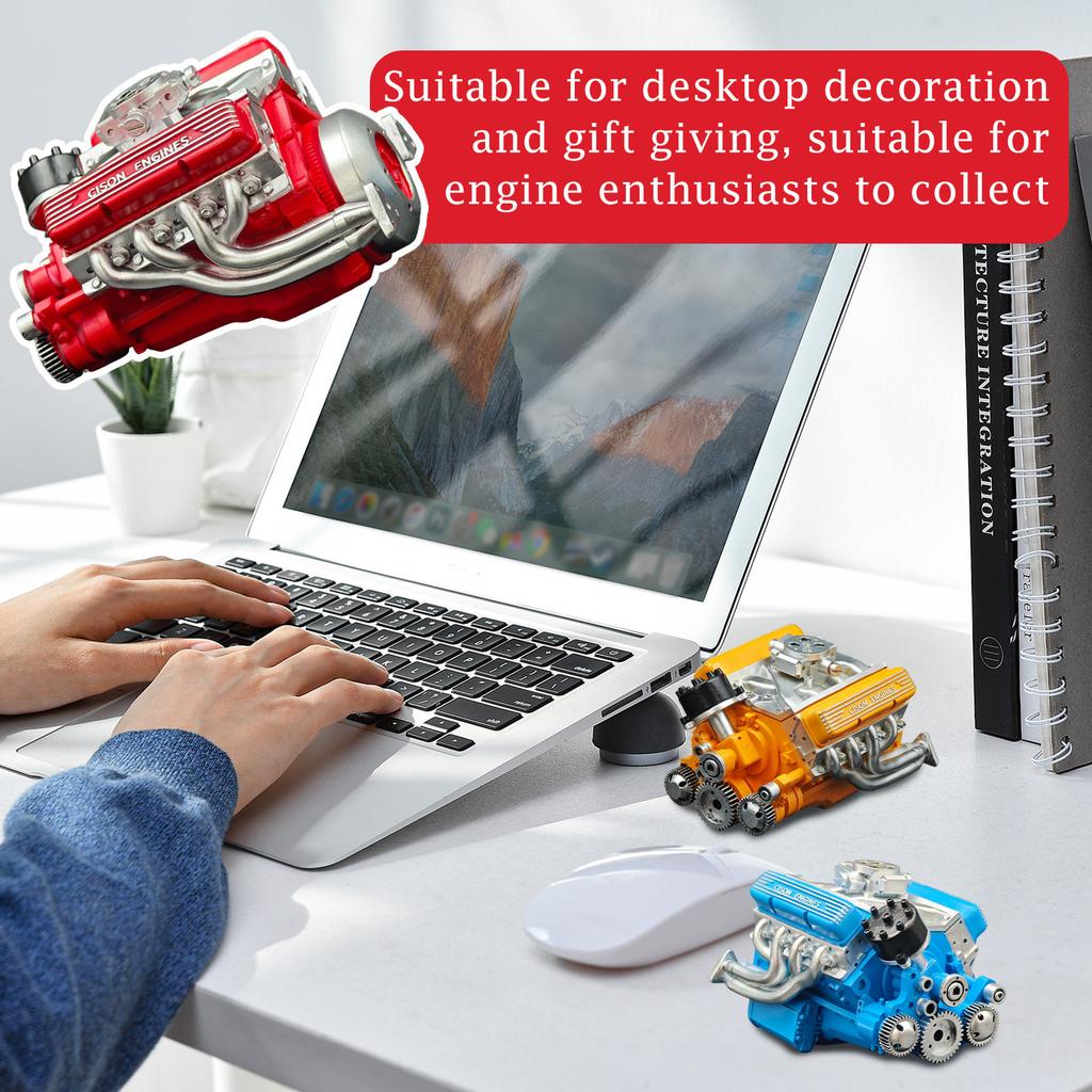 High Performance Engine Model with Detailed Assembly and Realistic Intake for Educational Display and Demonstration