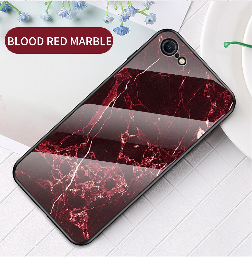 

Чехол для Apple iPhone 6 6S 7 8 Plus 5 5S SE XS Max, чехол из мраморного закаленного стекла, задняя крышка для чехла Infinix, чехол For iPhone XS Max