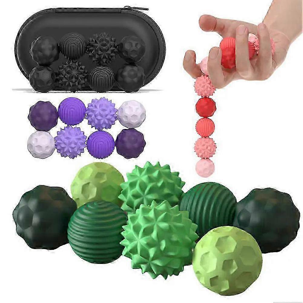 2026 Silikon Magnetische Fidget Massagebälle für Erwachsene & Teenager - Stressabbau, Angstberuhigendes Spielzeug für Schreibtisch, Zuhause & Reisen