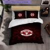 Manchester United FC Themed Bedding 3Pcs Duvet Cover Set Decorative Bed Linen For Teen Room Home Decoration