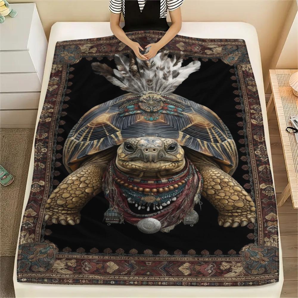 1PC Structural composition Print FlAannel Blanket, High quality Comfortable for All Seasons, Home Decor, Warmth and Comfort