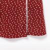 Women's Spring 2025 Polka Dot Spaghetti Strap Midi Dress with Slit Design