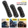 12v/24v Trailer Truck Side Marker Lights 2/4/6 LED Truck Grill Lights Position Lights Sealed Smoked Red LED Lights For Trucks