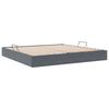 Ottoman Bed Frame with Storage Dark Gray 200 x 200 cm Velvet