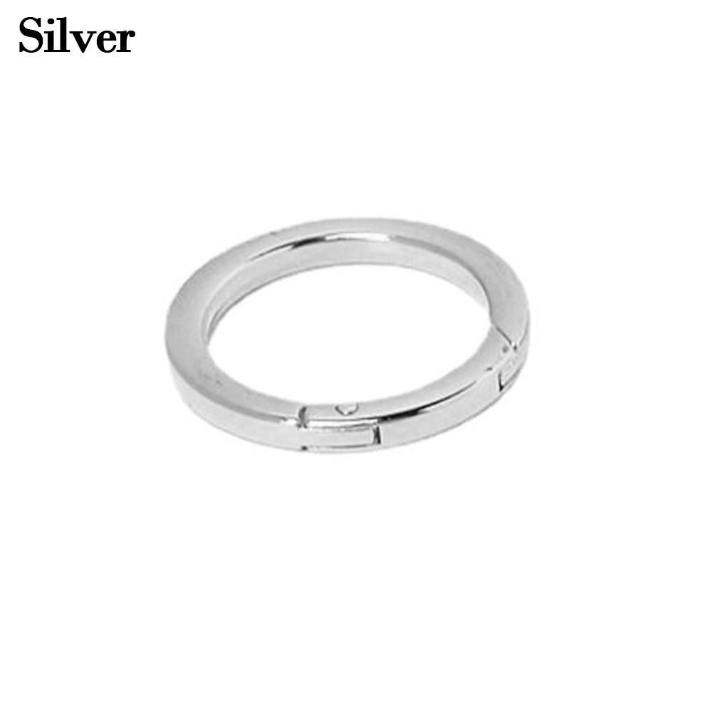Black gold silver Round Push Trigger Snap Clasp Clip Bag Belt Buckle Spring O-Ring Buckles Carabiner Purses Handbags