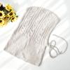 Winter Hooded Scarf Earflap Hat Women  Knitted Beanie Hat With Drawstring  Wool Knit Beanie With Custom Logo
