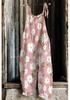 2025 Summer Retro Print Wide-Leg Women's Jumpsuit