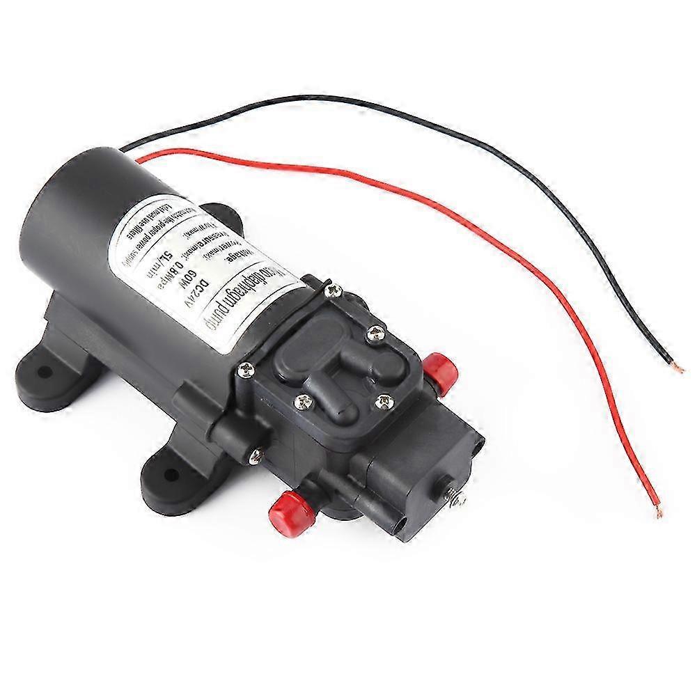 Mini 24V 60W Electric Water Pump with 5L/m Flow Rate and 1.5m Suction Micro Diaphragm Type