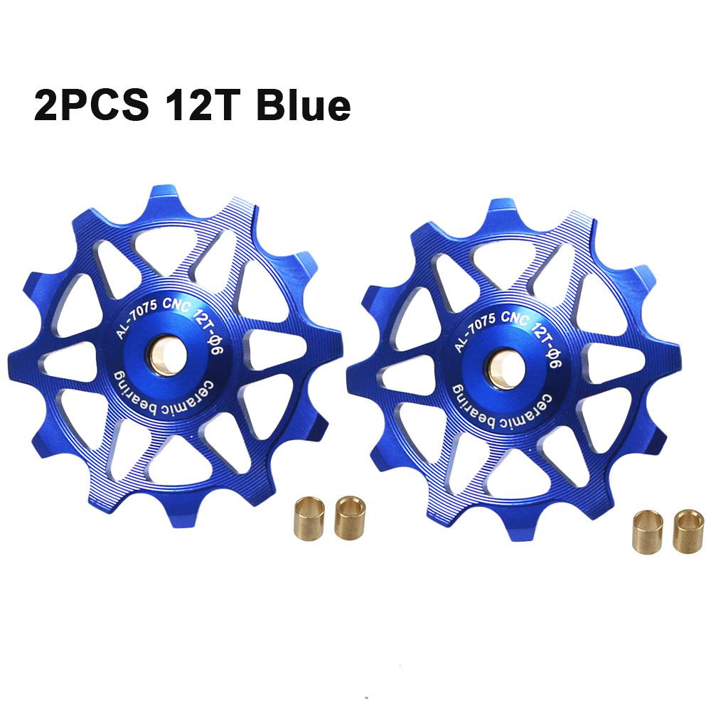 2 szt. 12T 14T Rowerowe Łożysko Ceramiczne Kółko Przerzutki Tylnej Rolka Prowadząca Napinacz Do SHIMANO SRAM DEORE GX Kółko Napinające Części Rowerowe