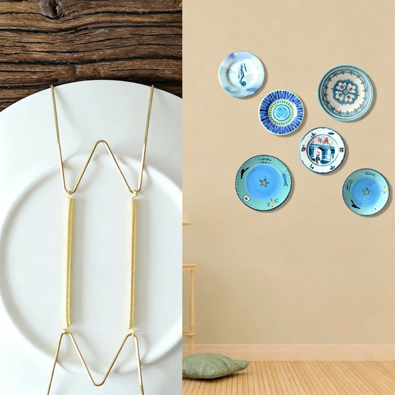 10Pcs W Type Hide Plate Hook Rustproof Steel Construction For Securely Hanging Dishes