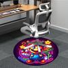 1pc Mario Neon Office Round Area Rug, Indoor Mat Suitable For Office,Bedroom Living Room Home Decor, Room Deco A0926185