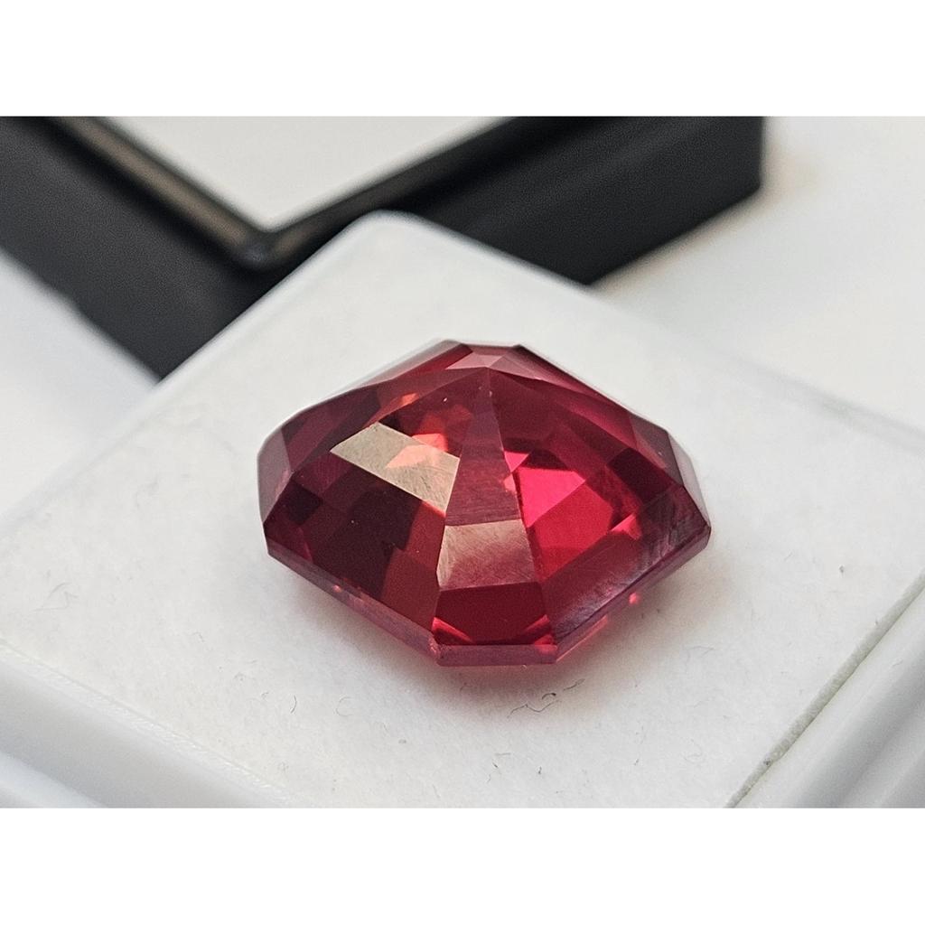 Stunning Natural Padparadscha Sapphire 11 Ct Asscher Cut Certified Gemstone