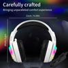 G4100 Stereo Gaming Headset with Noise Cancelling Mic,LED Light,Wired Gaming Headphones for PS4 PC Xbox One Switch PS5Controller