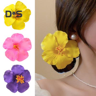 Fermacapelli da Donna Forma di Fiore Artificiale Estivo Fermaglio Decorativo Materiale EVA Accessori Capelli Colorati