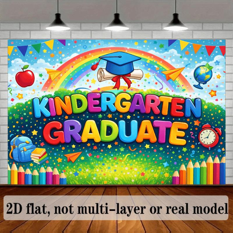 2D Plane, 1 Piece - Kindergarten Graduation Theme, Creating a Joyful Graduation Atmosphere, Suitable for Party Decoration