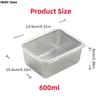 1 szt. 600 ml ze stali nierdzewnej lodówka pudełko do przechowywania żywności z plastikową pokrywką przygotuj pudełko do zachowania świeżości żywności pudełko piknikowe